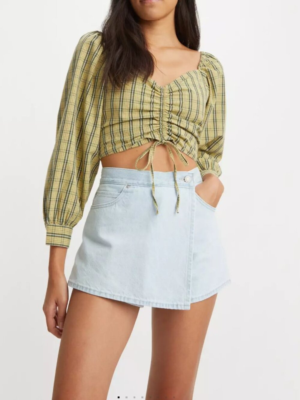 Levis Crossover Skort Light Wash Size 27